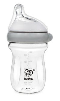 Opegaj | Haakaa Glass Baby Bottle 6 oz/160 ml