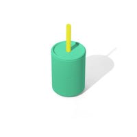 5oz Silicone Sippy Cup - Spill Proof Straw Transition Cup (9 color options)
